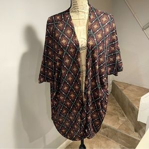 Torrid Geo Knit Open Front Cardigan- size 3